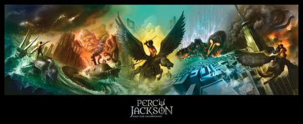 Percy Jackson and the Olympians 5 Book Paperback Boxed Set (w/poster)