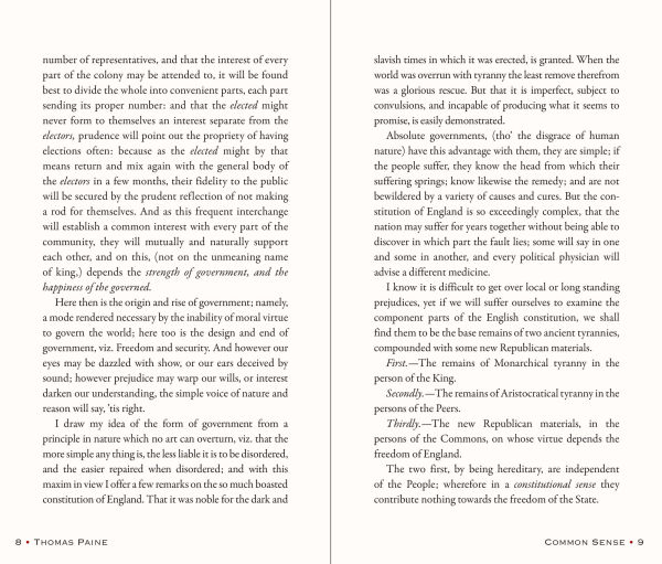 Common Sense (Deluxe, hardbound edition)