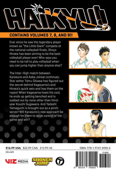 Haikyu!! (3-in-1 Edition), Vol. 3: Includes vols. 7, 8 & 9