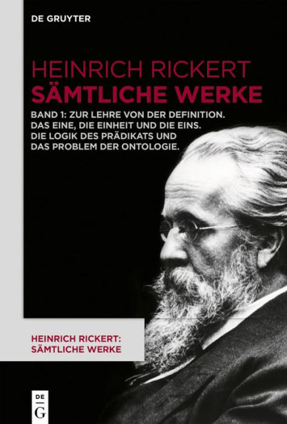 Zur Lehre von der Definition. Das Eine, die Einheit und die Eins. Die Logik des Prädikats und das Problem der Ontologie / Edition 1