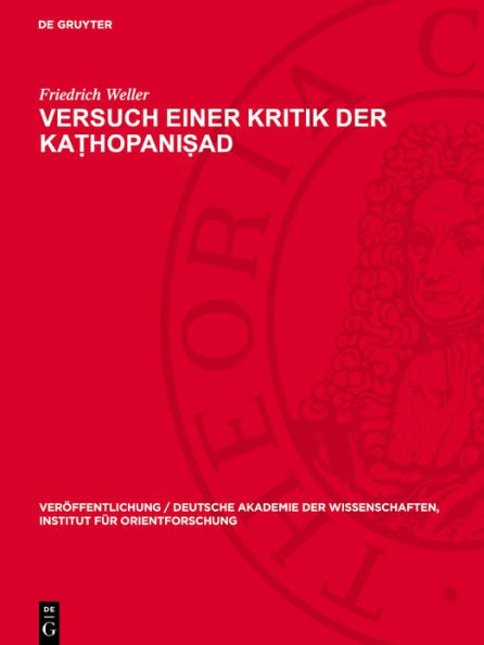 Versuch einer Kritik der Ka?hopani?ad